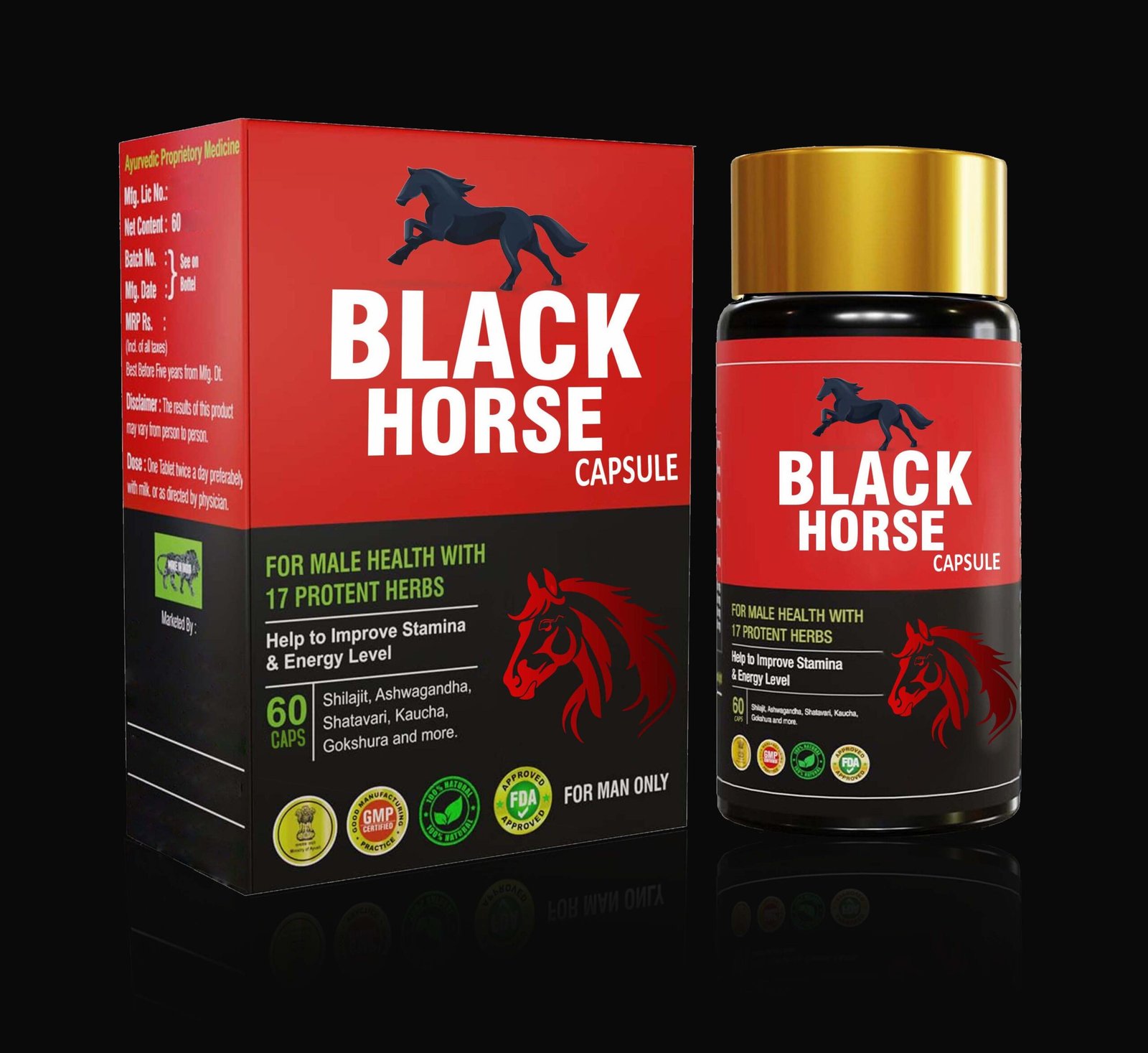 Black Horse Capsules - Ayurvedic Medicine For Improve Strength And Stamina - Image 6